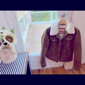 Levi’s Sherpa Suede Trucker Jacket